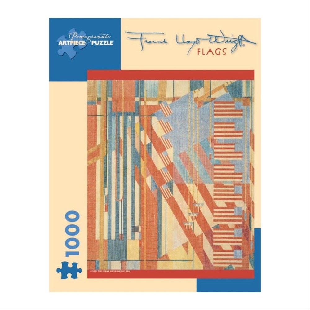 Pomegranate Frank Lloyd Wright Flags Puzzle